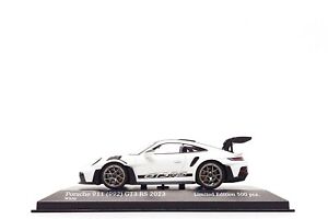Minichamps 1:43 Porsche 911 GT3 RS (992) in White / Silver