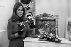Claude Jade at the Paris Toy Fair in France 1975 Old Photo 1