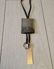 GUCCI EXOTIC SNAKE LEATHER KEY HOLDER CASE LANYARD NECKLACE MIRROR FOB CHARM