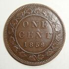 1859 CANADA ONE 1 CENT VICTORIA LARGE PENNY COIN