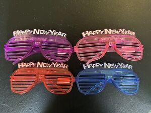 New 12 pc 2024 Happy New Year Glasses Party Count down Party light up shutter