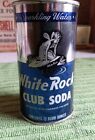 White Rock Club Soda Vintage Flat Top Soda Can