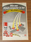 Rare Advertising ATARI 800XL 1010 Pritt Glue Promo Netherlands 1984