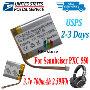 3.7V 700mAh Battery For Sennheiser PXC 550 PXC550 Wireless Headset AHB413645PCT