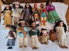 New Listing12 Vtg Carlson, Bisque, Heritage, Other Native American Indian Dolls Some Repair