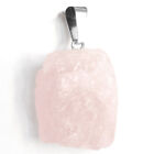 CHARGED Rose Quartz Natural Crystal Chakra Pendant Necklace Pink Gemstone Reiki