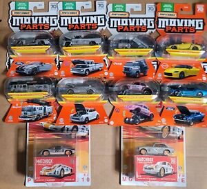2023 Matchbox 70 Years Moving Parts Lot Of 10