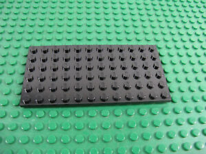 Vintage LEGO Black Plate 6 x 12 studs 6984 6765 6987 6456 6972 6195 6078 #3028