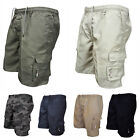 Men's Casual Chino Cargo Shorts Pants Multi Pockets Summer Beach Trousers S-5XL