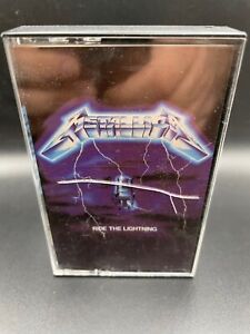 Metallica Ride The Lightning Cassette Tape Used