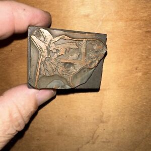 Printing Block “ Beautiful Horse “ Copper Face, Nice Details!