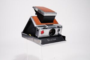 New ListingLeather & Chrome Polaroid SX-70 Land Folding Camera