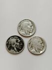 1918-P 1918-D 1918-S Buffalo Nickel Coins / Old Indian Head Nickels-Better Dates