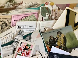 100 vintage Paper Lot junk Journal Collage Ephemera Scrapbooking Crafting Art