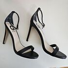 GUESS Women's Black Heeled Ankle Strap Sandal Stiletto Shoes Size 6.5M