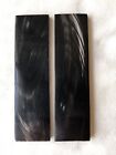 6” 2PCS BUFFALO HORN SCALES FOR KNIFE MAKING HANDLES