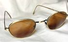 Vintage Persol Italian Sunglasses 325.6  Brown Lens Gold Frame Eyeglasses Oval