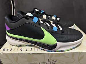 NEW Nike Zoom Freak 5 Basketball Shoes DX4985 002 Black Green Giannis Men's 11