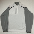 FootJoy Wind Tech Golf Pullover Mens XL Grey 1/4 Zip Stretch Jacket