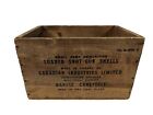 Vintage Ammunition Box Dominion Imperial Canadian Industries Wood Crate