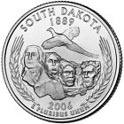 2006 P South Dakota State Quarter.  Uncirculated From US Mint roll.
