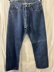 Vtg Levis 501 Jeans Dark Blue Wash Made In USA WPL423 Button Fly 34x30 (32x29)