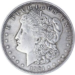 New Listing1921 (P) Morgan Silver Dollar Extra Fine XF Harshly Cleaned See Pics I298