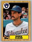 Mark Clear 1987 Topps Set Break BASEBALL #640 Milwaukee Brewers