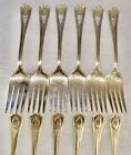 12 Antique Louis XVI Community Plate Serving Forks Monogrammed With The Letter B