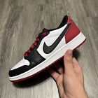*CLEAN* Nike Air Jordan 1 Low Retro OG Black Toe Size 6Y White Red CZ0858-106 GS