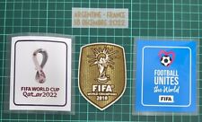 Fifa World Cup 2022 QATAR Patch Set WINNERS 18 + MATCH DETAIL FOR FRANCE Jerssey