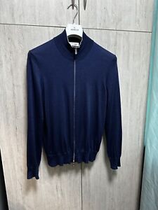 $1950 Brunello Cucinelli Cashmere Silk Zipper Cardigan Jumper Sweater M2300106