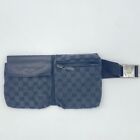 GUCCI body bag west bag GG canvas black made in Italy From Japan Auth