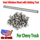 For 1951-1987 Chevrolet Chevy GMC Pickup Vent Window Assembly Rivet Kit + Tool