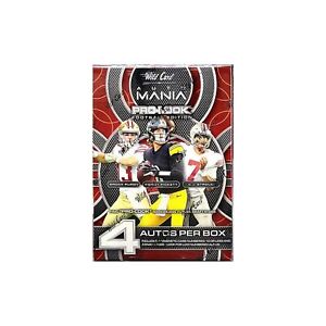 2022 Wild Card Auto Mania Pro Look Football Retail Edition Box 4 Autographs P...