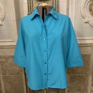 Blair.  Size XL.  3/4 Sleeve Button Up.  Poly/Rayon Shirt.  B28.
