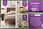 Wayfair coupon promo code 10% Off (on 1st order) exp 6/18