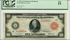 FR 892a 1914 $10 Red Seal Boston Federal Reserve Note 15 Fine