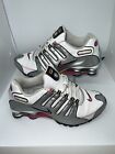 Nike Shox Women’s Sz 8 Sneakers Running Shoes 366571-161 Pink Silver White Laces