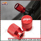 Wheel Tire Valve caps Cover CNC parts for KAWASAKI NINJA 250R 300 400 650 R 1000 (For: 2008 Kawasaki Ninja 250R EX250J)
