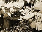 1913 Union and Confederate Veterans Shaking Hands Old Photo 8.5