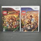 Wii Game Lot: LEGO Indiana Jones 1 + Jones 2 (Nintendo) Tested Free Shipping