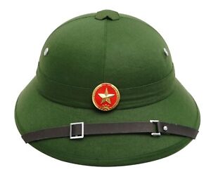 New Original Vietnamese Pith Helmet VC Hanoi Vietnam Soldier War Viet Cong Hat