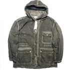 JOHN ELLIOTT Mens Cold Dye Scout Parka Coat Charcoal Grey (MSRP $1,298)