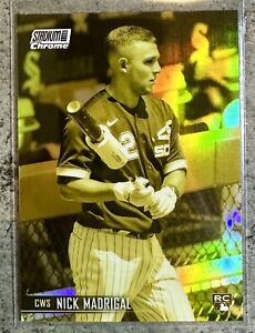 2021 Topps Stadium Club- Nick Madrigal Chrome Gold Minted Rookie RC #59 Case Hit