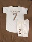 Al Nassr Ronaldo Kit For Kids Away Jersey & Short Large Youth Size (9-11 Yrs)