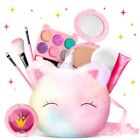 Kids Makeup Kit For Girl With Colorful Coin Purse5.5x5.25in Washable Makeup Se
