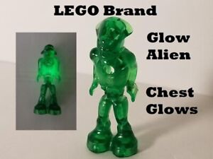 LEGO Alien Glow in Dark Monster Mars Mission SPACE 2008 Green Translucent Scales