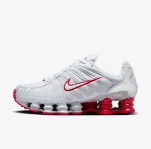 W Nike Shox TL Platinum Tint White Gym Red FZ4344-001 Women Sneakers