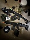 Airsoft Guns Metal Fully Auto with Ammo, Clips, and LIPO batteries w charger